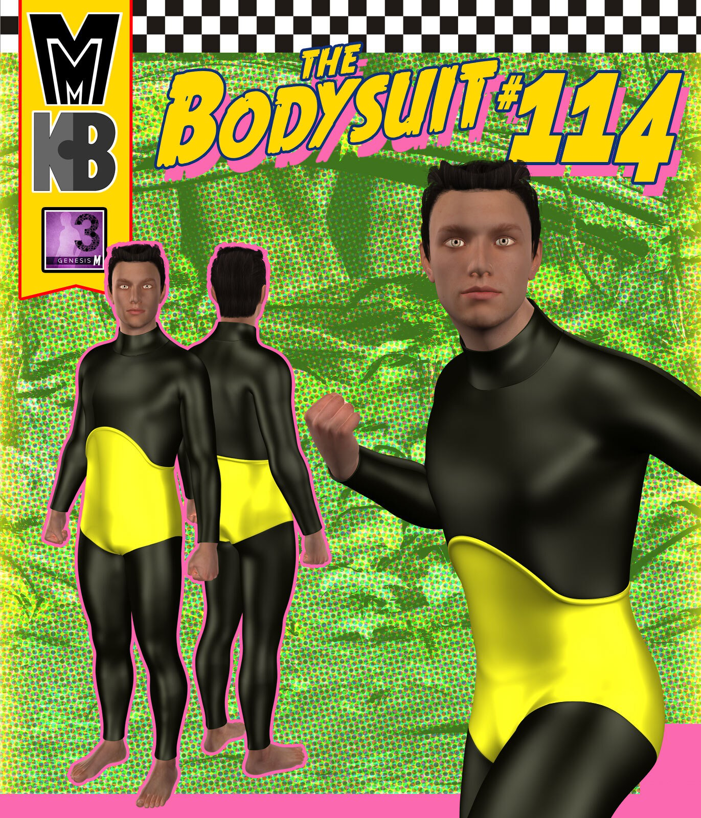 Bodysuit 114 MMKBG3M by: MightyMite, 3D Models by Daz 3D