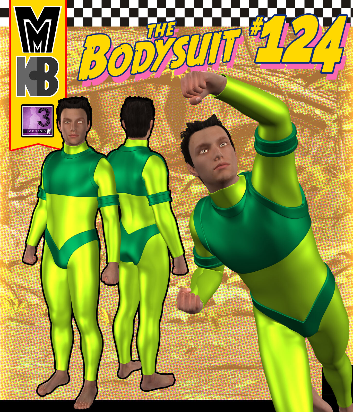 Bodysuit 124 MMKBG3M by: MightyMite, 3D Models by Daz 3D