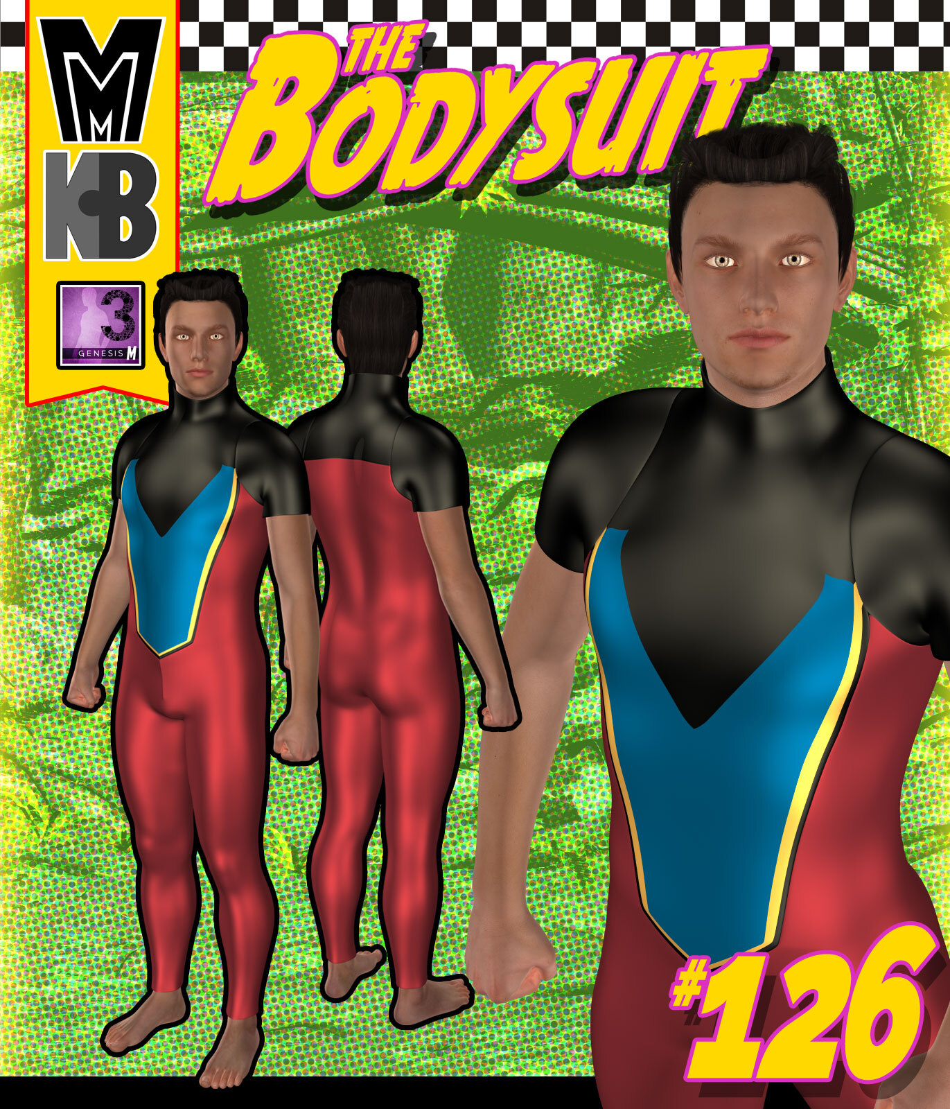 Bodysuit 126 MMKBG3M by: MightyMite, 3D Models by Daz 3D