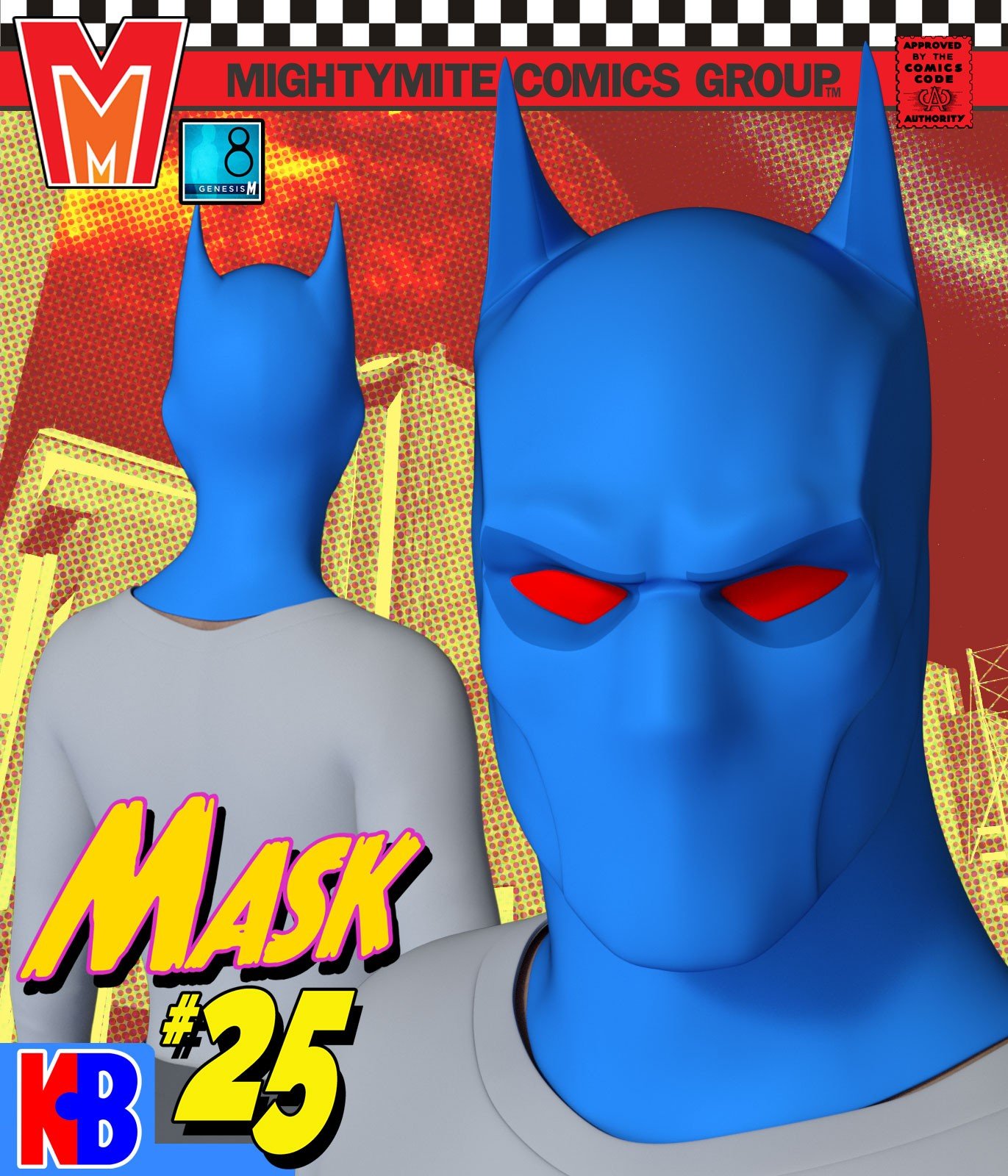 Mask 025 MMKBG8M by: MightyMite, 3D Models by Daz 3D
