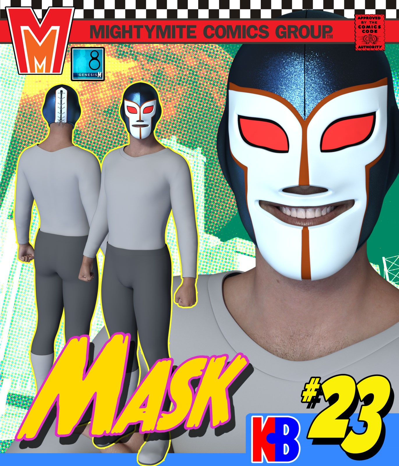 Mask 023 MMKBG8M by: MightyMite, 3D Models by Daz 3D