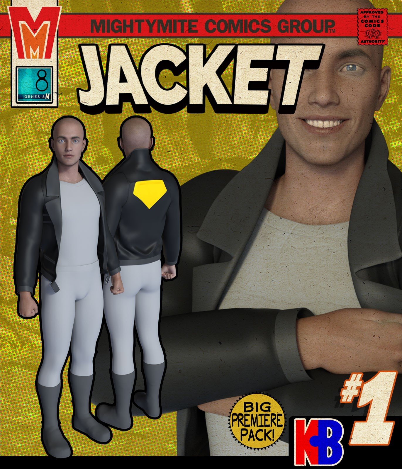 Jacket 001 MMKBG8M by: MightyMite, 3D Models by Daz 3D