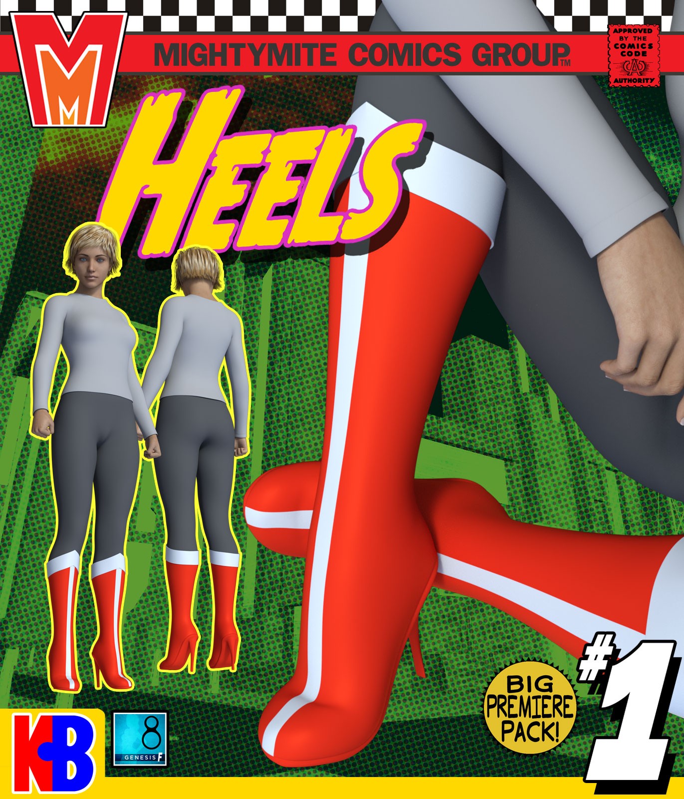 Heels 001 MMKBG8F by: MightyMite, 3D Models by Daz 3D