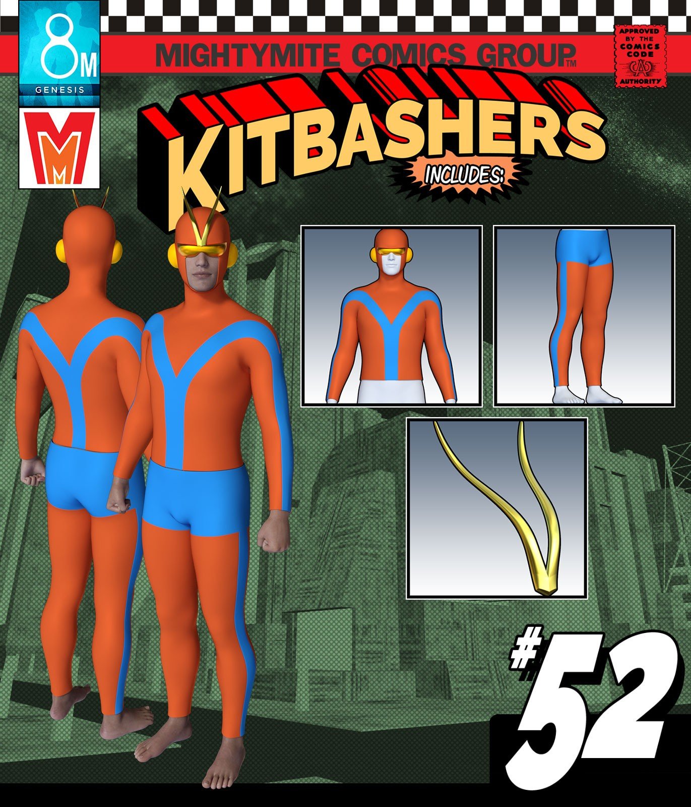 Kitbashers 052 MMG8M by: MightyMite, 3D Models by Daz 3D