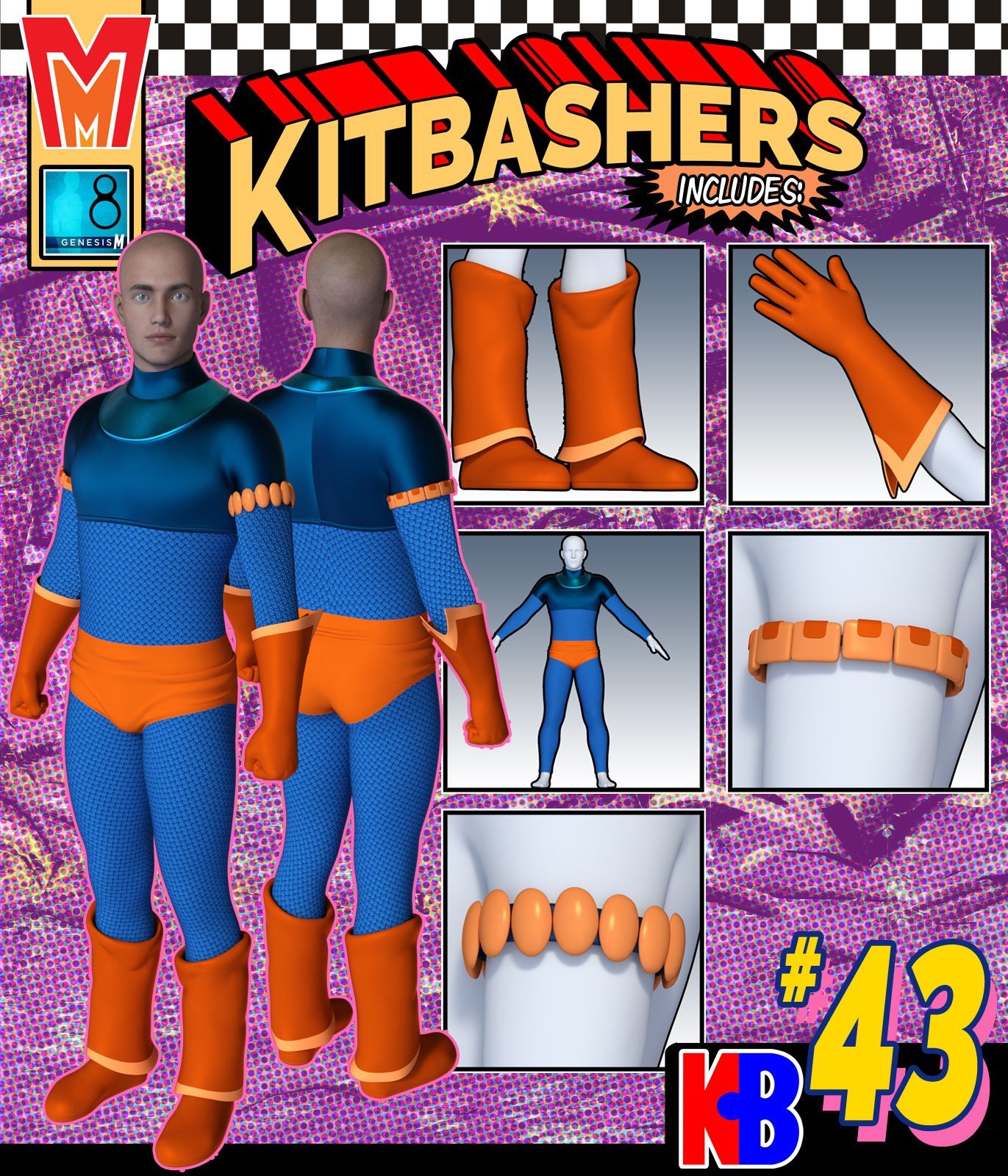 Kitbashers 043 MMG8M by: MightyMite, 3D Models by Daz 3D