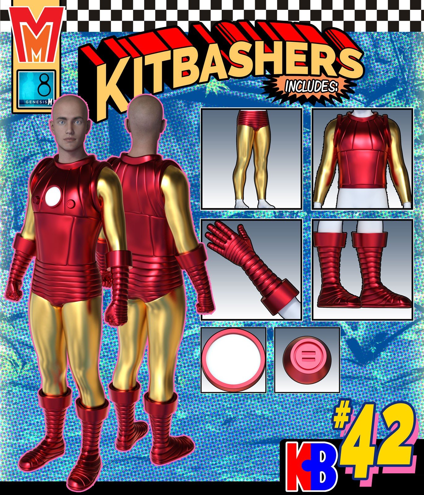Kitbashers 042 MMG8M by: MightyMite, 3D Models by Daz 3D