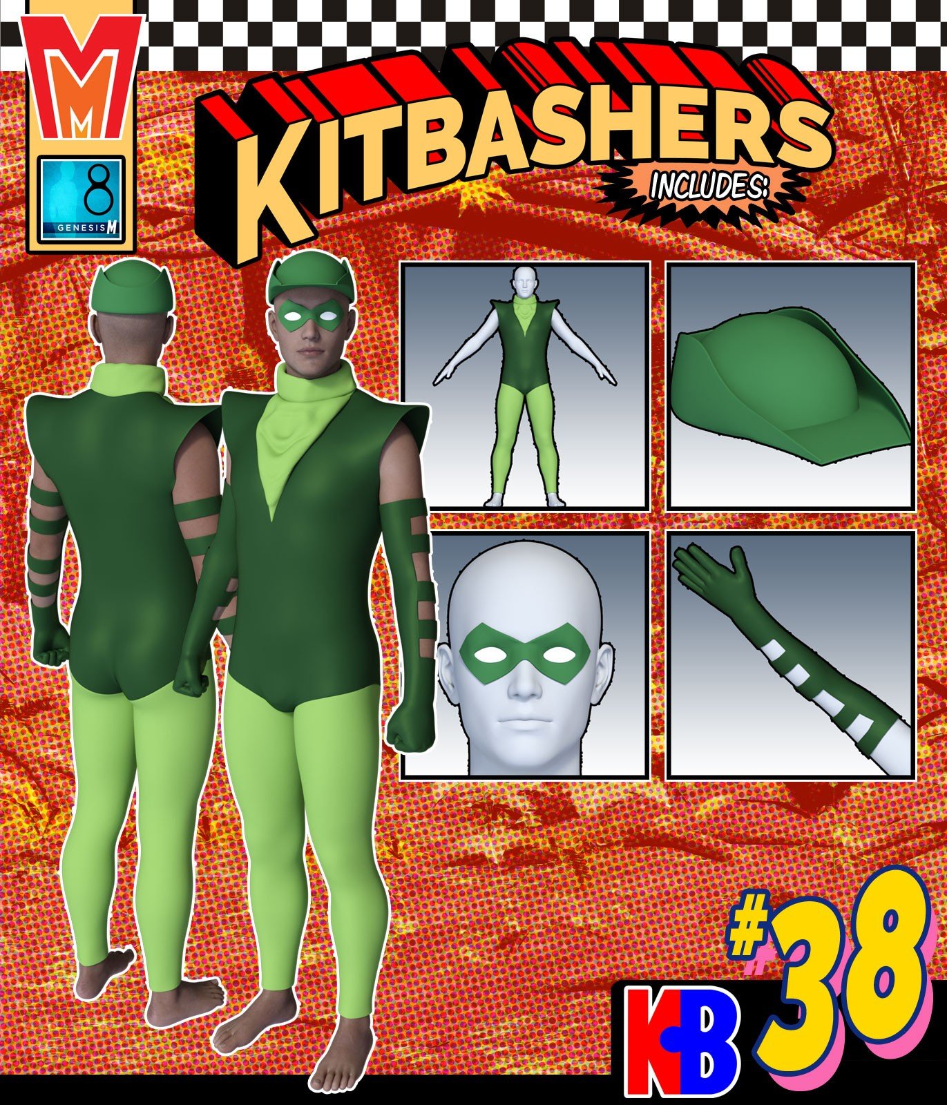 Kitbashers 038 MMG8M by: MightyMite, 3D Models by Daz 3D