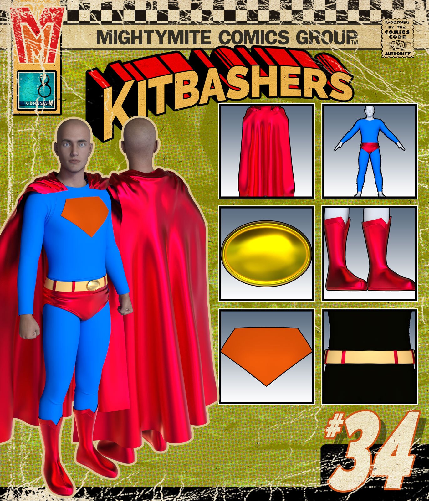 Kitbashers 034 MMG8M by: MightyMite, 3D Models by Daz 3D