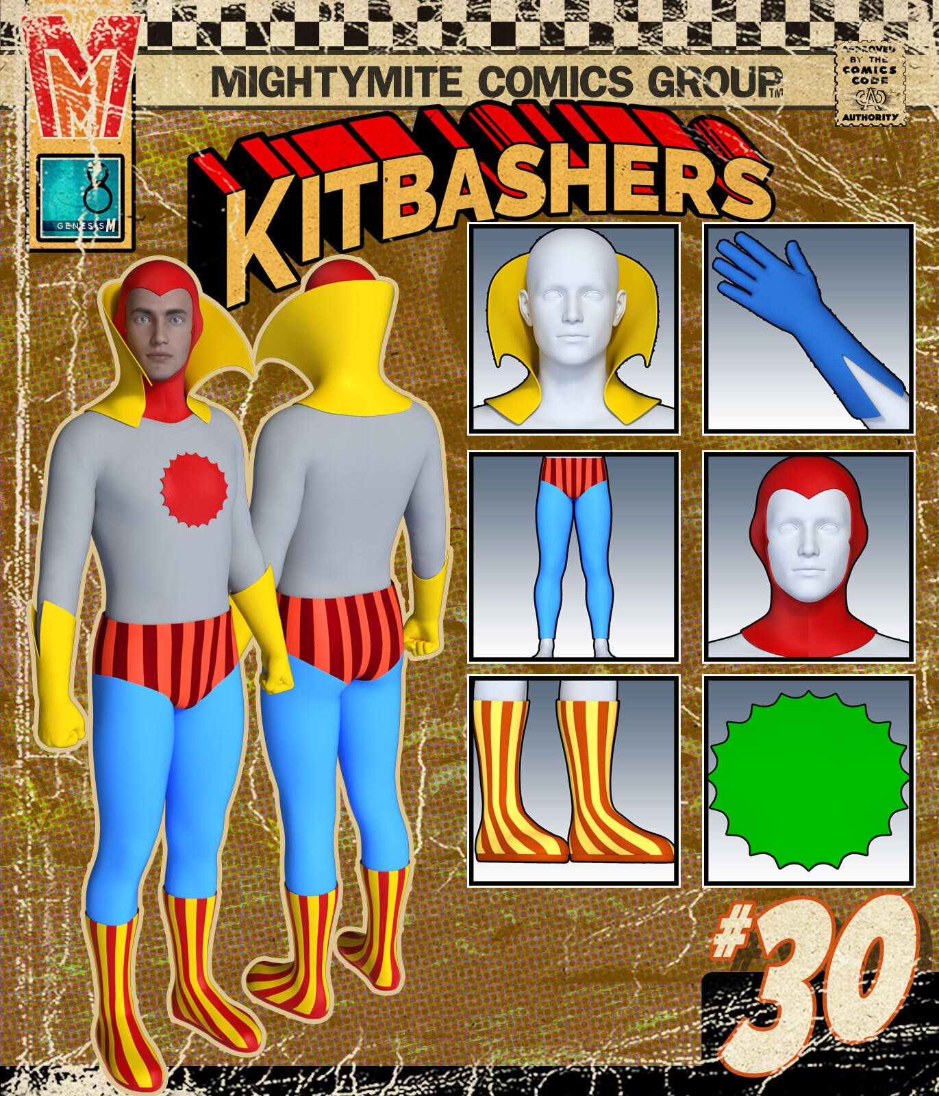 Kitbashers 030 MMG8M by: MightyMite, 3D Models by Daz 3D