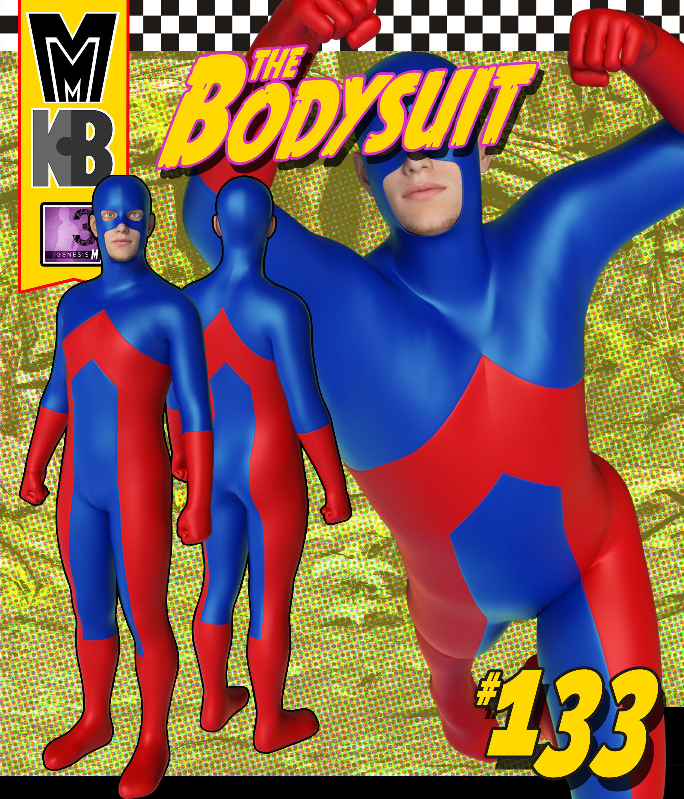 Bodysuit 133 MMKBG3M by: MightyMite, 3D Models by Daz 3D