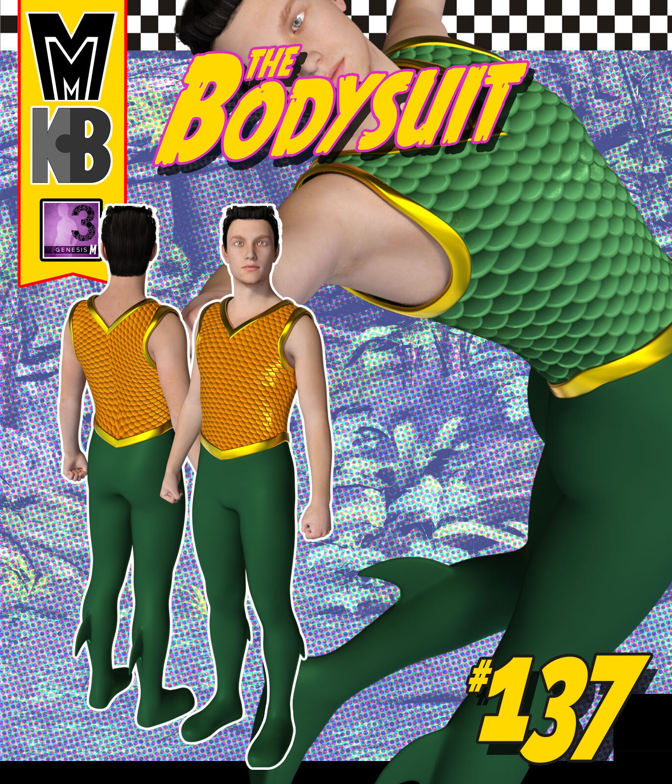 Bodysuit 138 MMKBG3M by: MightyMite, 3D Models by Daz 3D