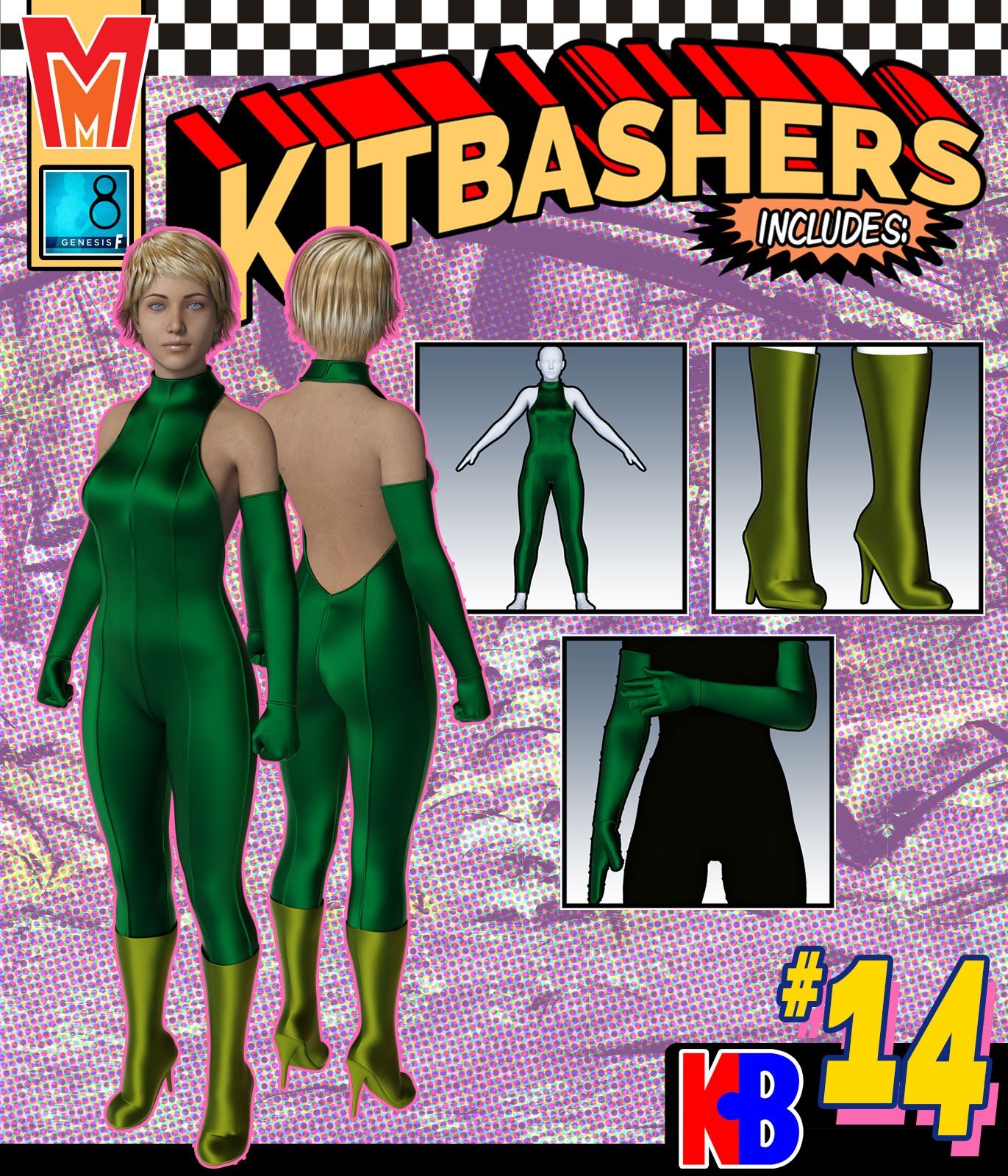 Kitbashers 014 MMG8F by: MightyMite, 3D Models by Daz 3D
