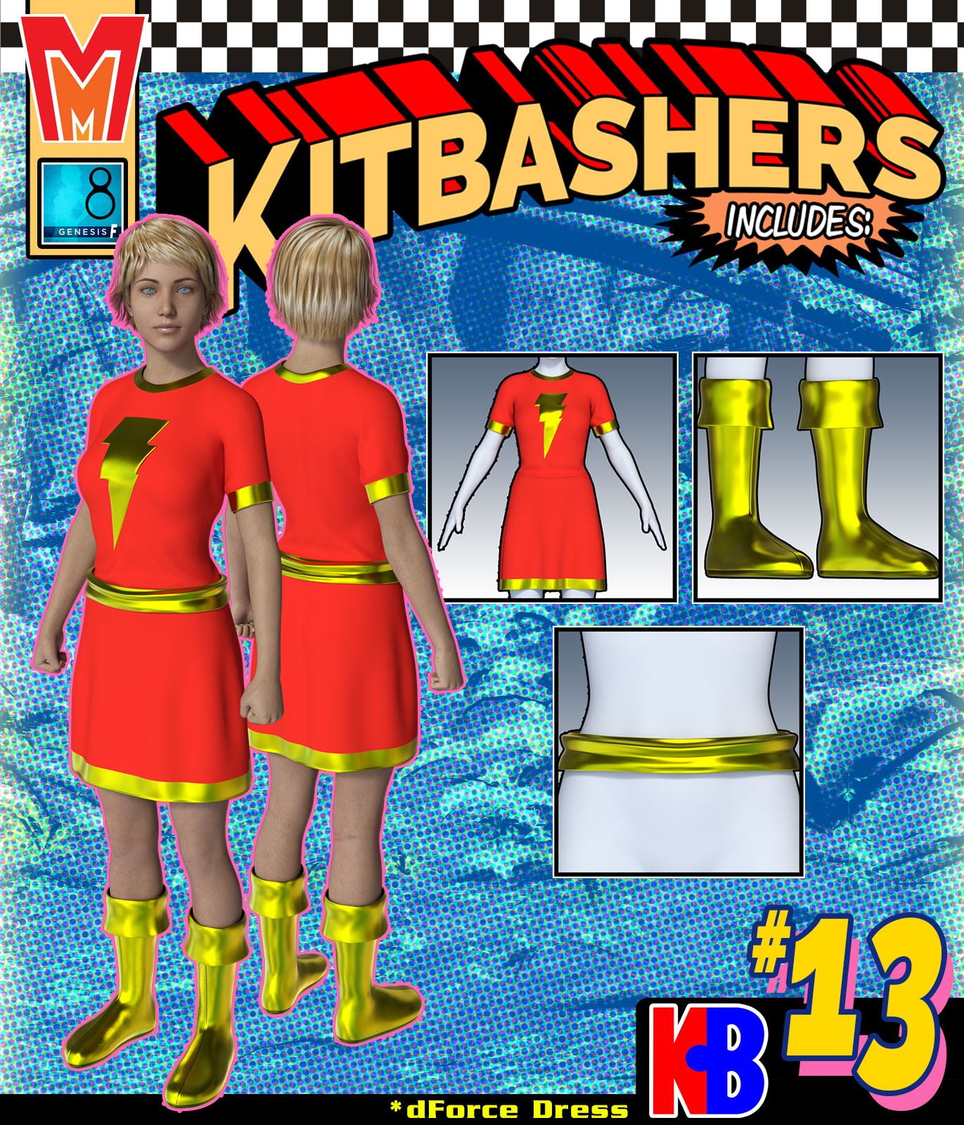 Kitbashers 013 MMG8F by: MightyMite, 3D Models by Daz 3D