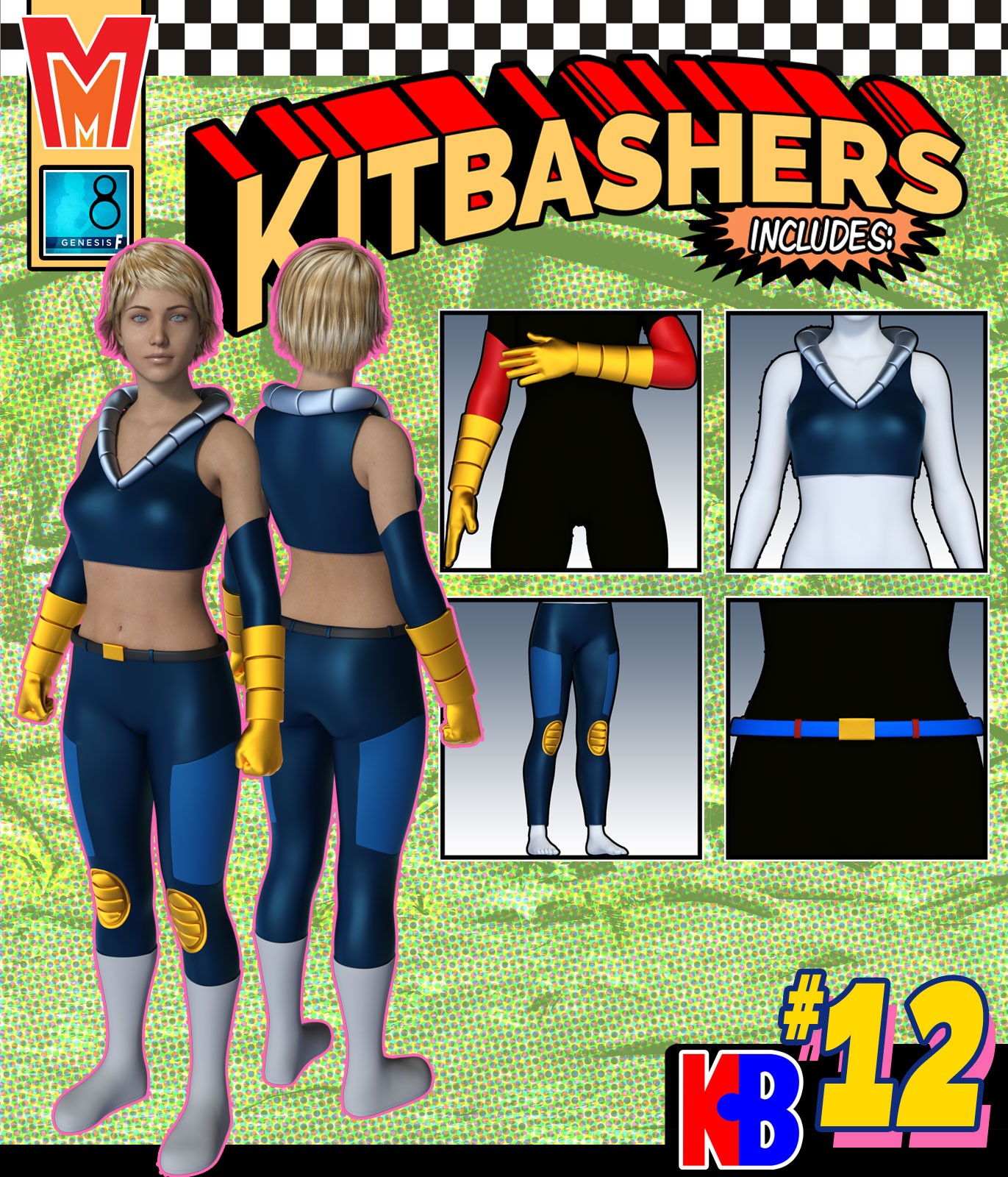 Kitbashers 012 MMG8F by: MightyMite, 3D Models by Daz 3D
