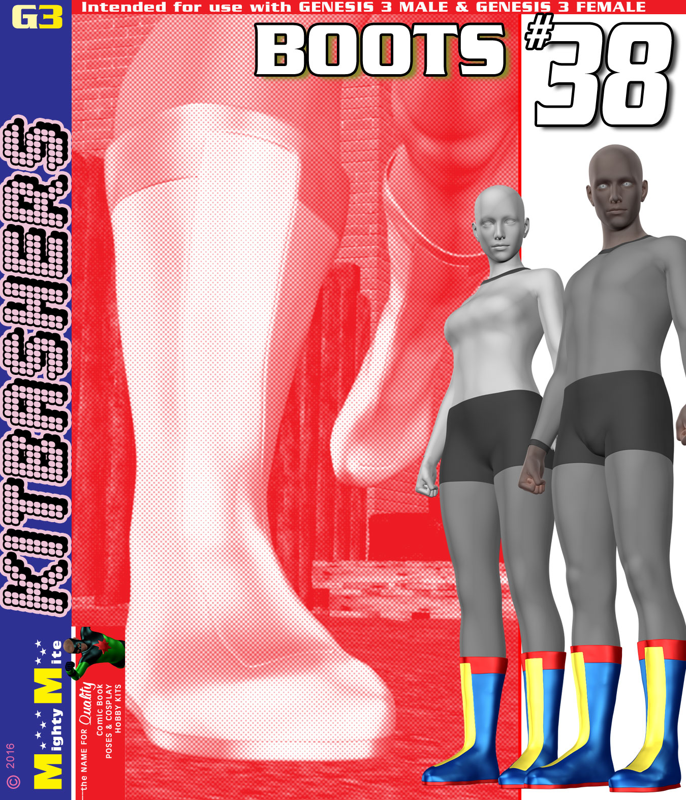 Boots 038 MMKBG3 by: MightyMite, 3D Models by Daz 3D