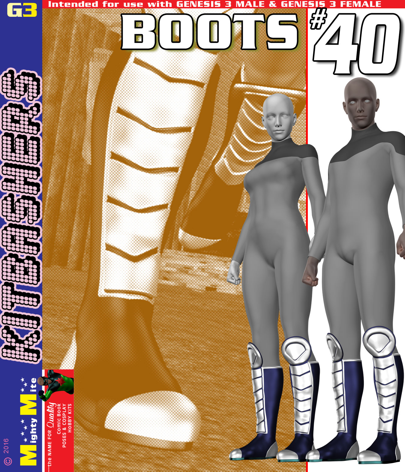 Boots 040 MMKBG3 by: MightyMite, 3D Models by Daz 3D