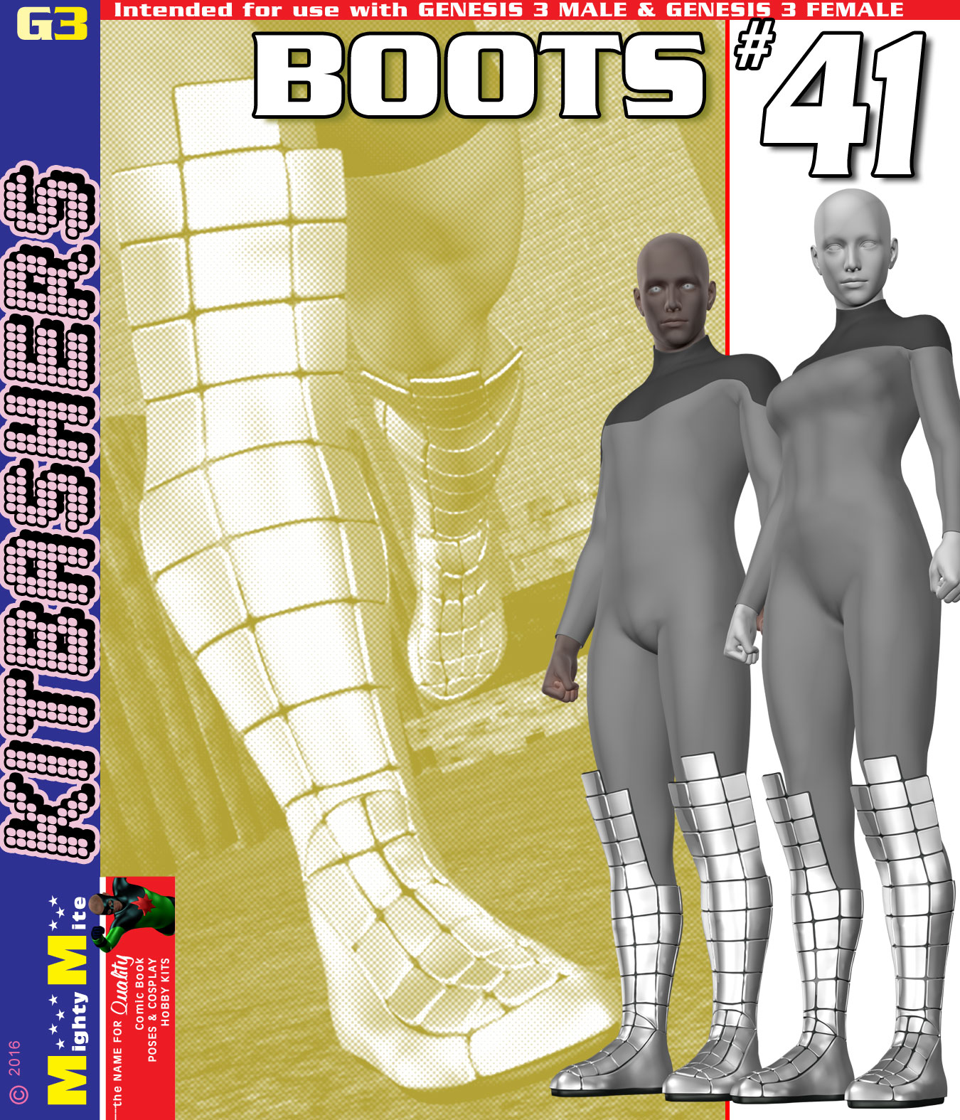 Boots 041 MMKBG3 by: MightyMite, 3D Models by Daz 3D