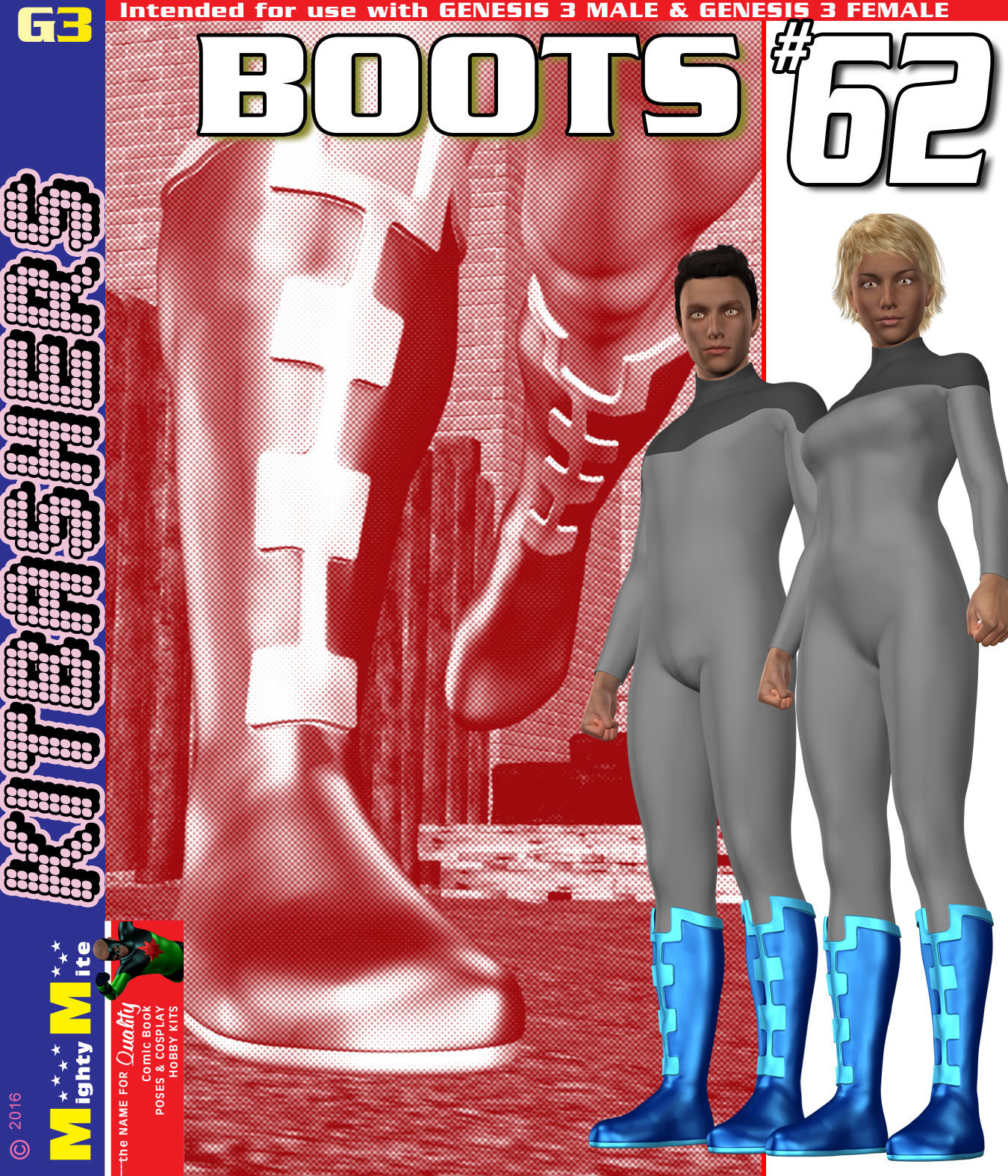 Boots 062 MMKBG3 by: MightyMite, 3D Models by Daz 3D
