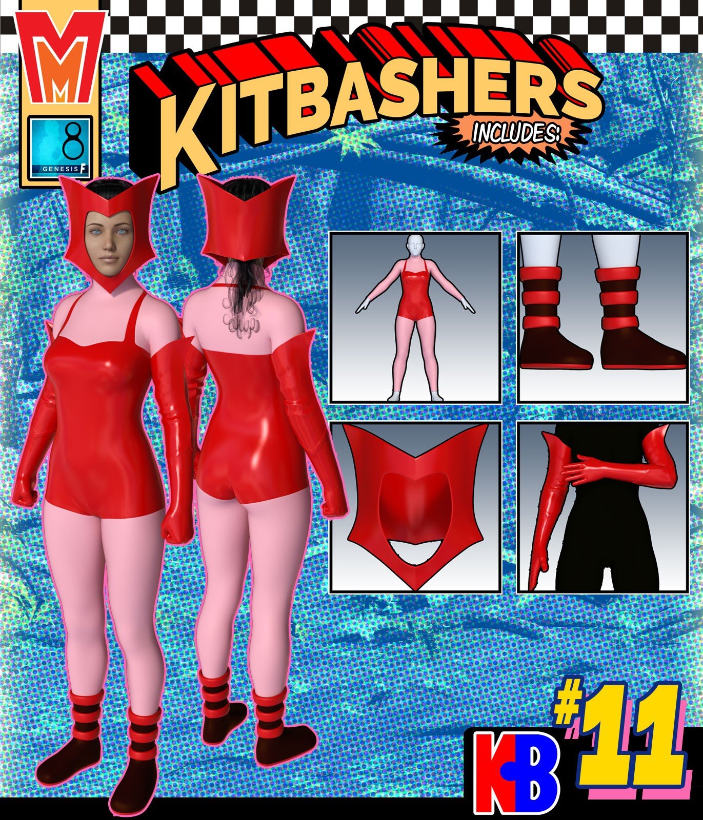 Kitbashers 011 MMG8F by: MightyMite, 3D Models by Daz 3D