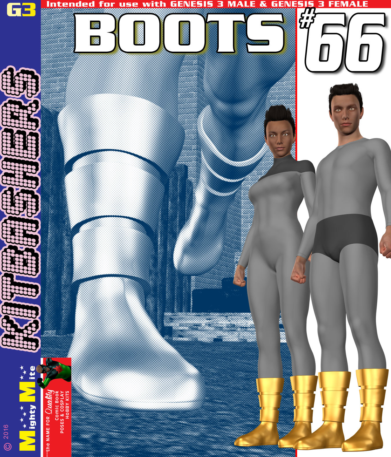 Boots 066 MMKBG3 by: MightyMite, 3D Models by Daz 3D