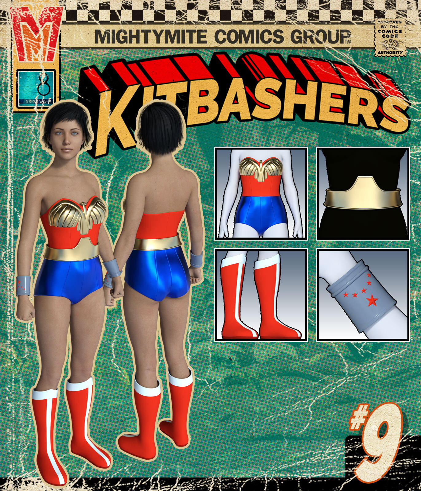 Kitbashers 009 MMG8F by: MightyMite, 3D Models by Daz 3D