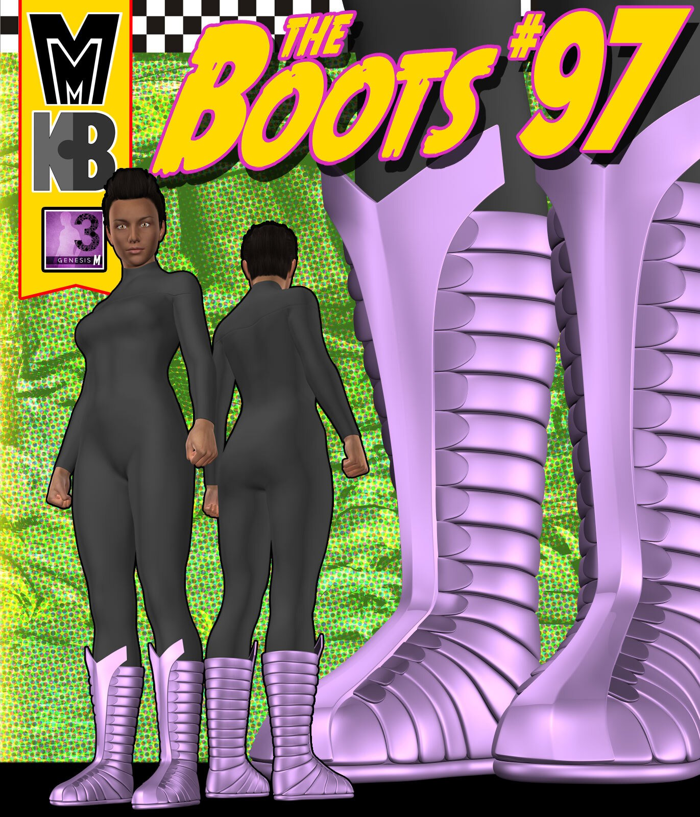 Boots 097 MMKBG3F by: MightyMite, 3D Models by Daz 3D