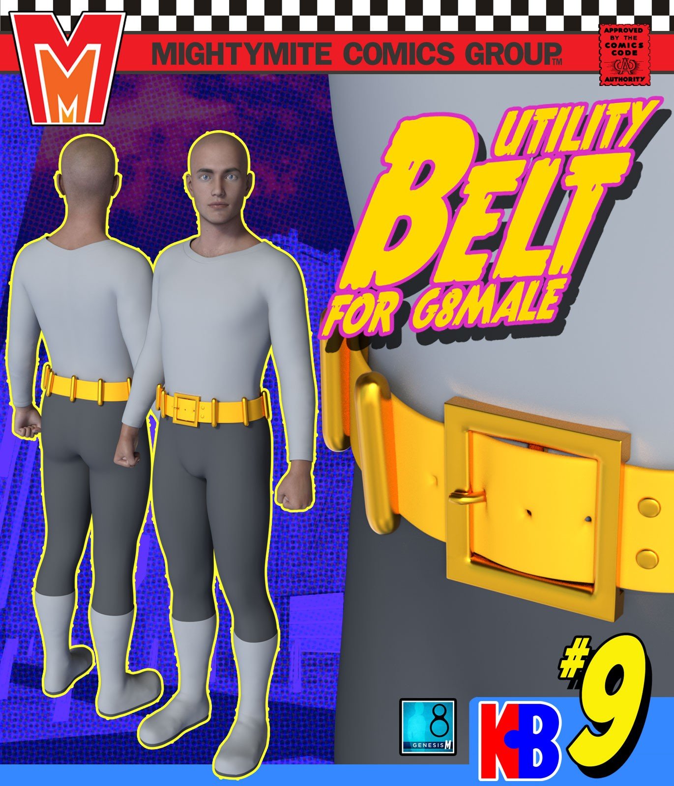 Belt 009 MMKBG8M by: MightyMite, 3D Models by Daz 3D