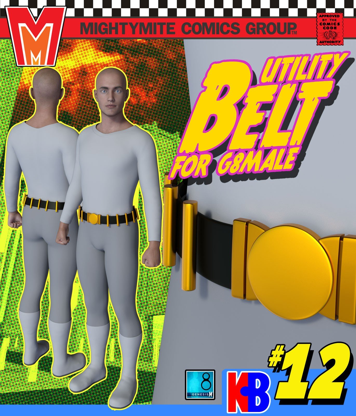 Belt 012 MMKBG8M by: MightyMite, 3D Models by Daz 3D