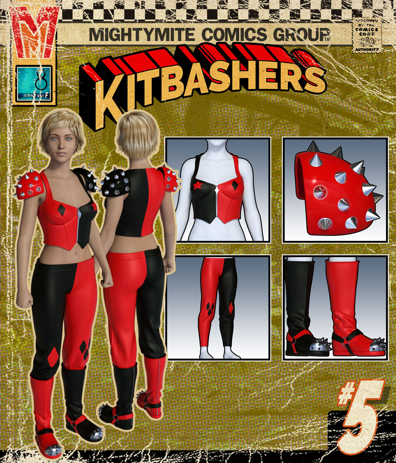 Kitbashers 005 MMG8F by: MightyMite, 3D Models by Daz 3D