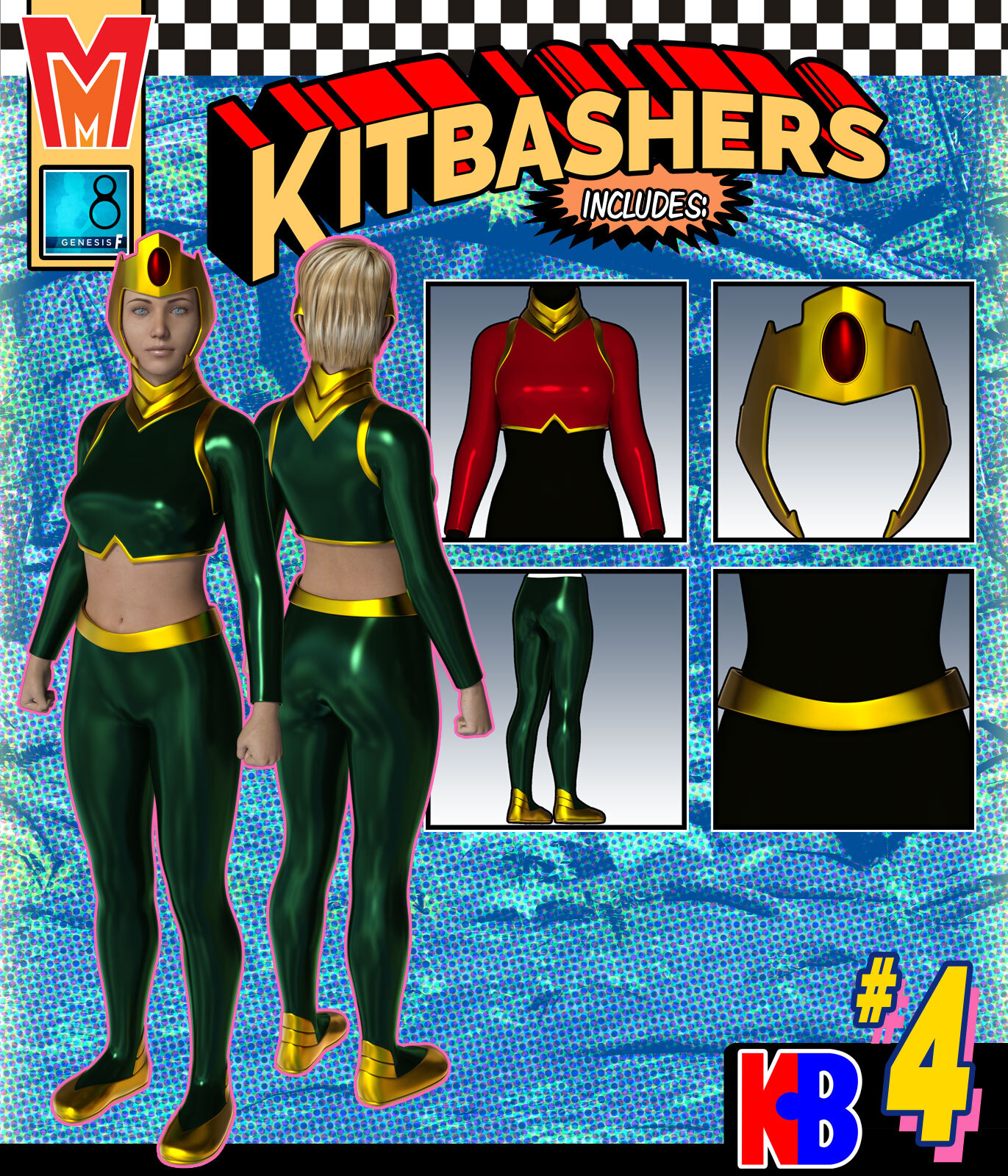 Kitbashers 004 MMG8F by: MightyMite, 3D Models by Daz 3D