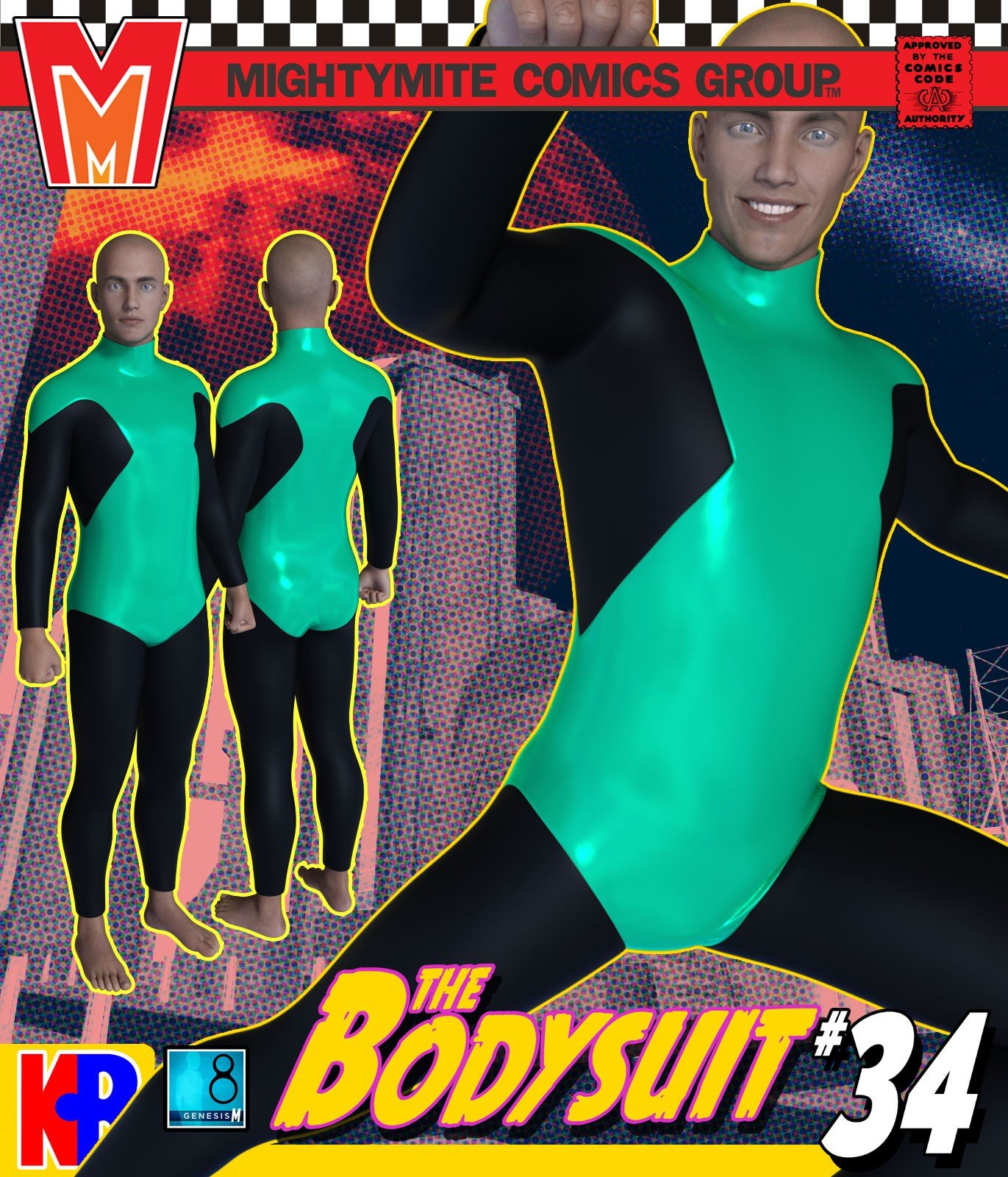 Bodysuit 034 MMKBG8M by: MightyMite, 3D Models by Daz 3D