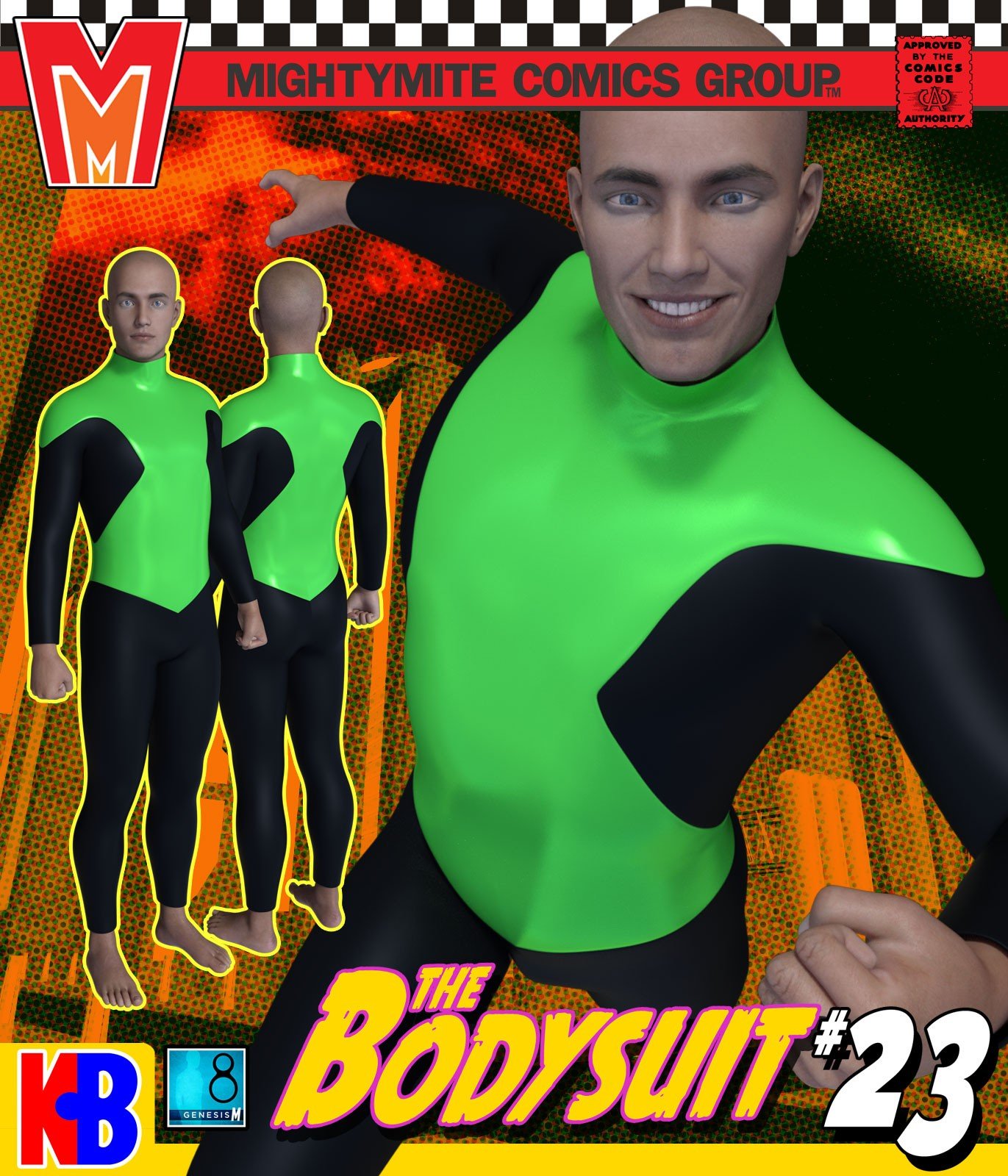 Bodysuit 023 MMKBG8M by: MightyMite, 3D Models by Daz 3D