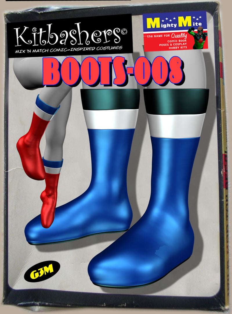 Boots-008 MMKBG3M by: MightyMite, 3D Models by Daz 3D