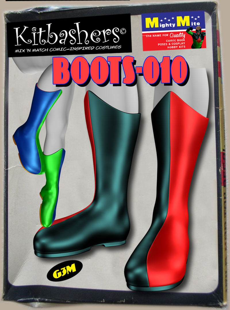 Boots-010 MMKBG3M by: MightyMite, 3D Models by Daz 3D