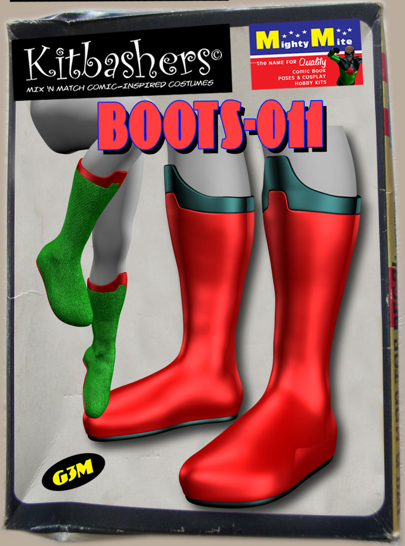 Boots-011 MMKBG3M by: MightyMite, 3D Models by Daz 3D