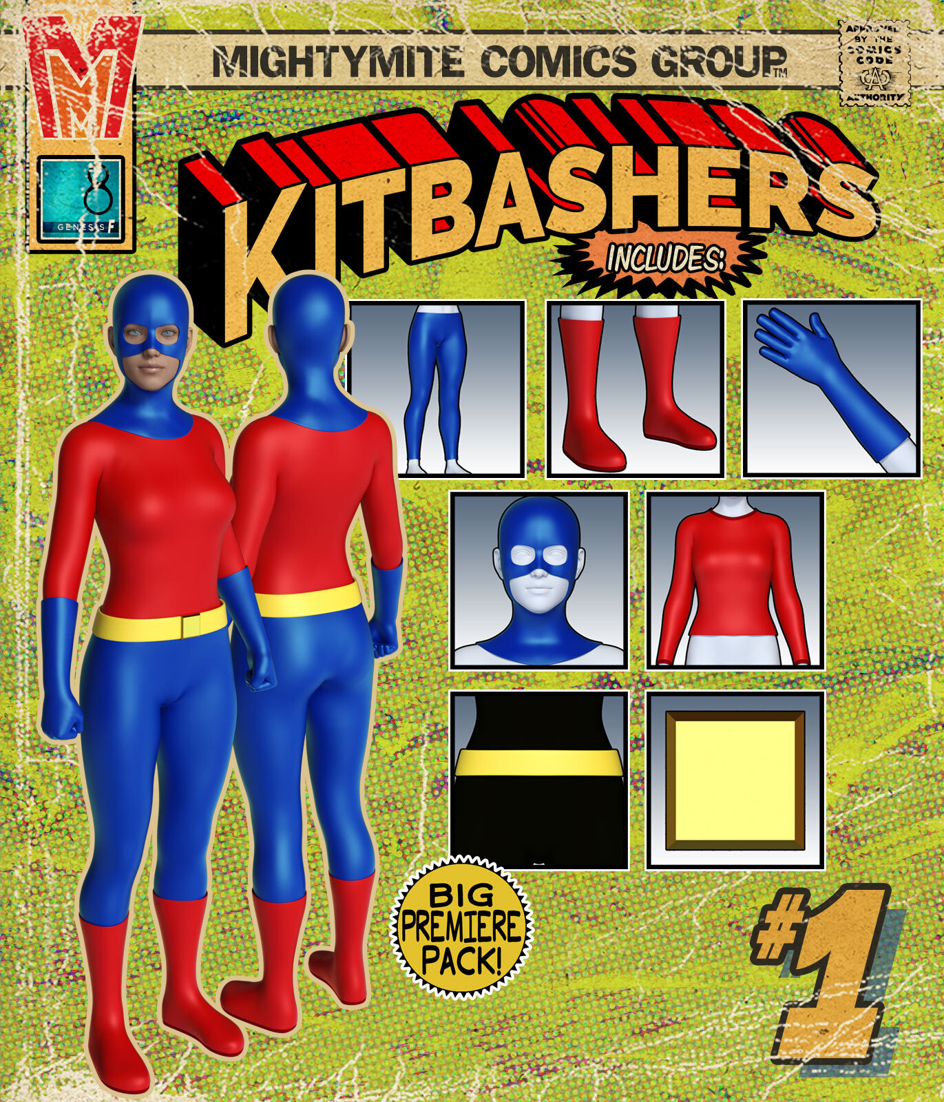 Kitbashers 001 MMG8F by: MightyMite, 3D Models by Daz 3D