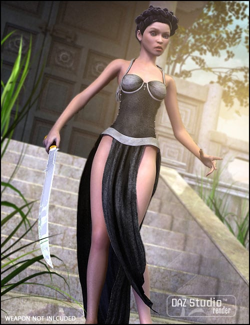 The Warrior Princess Gown by: XenaSarsa, 3D Models by Daz 3D