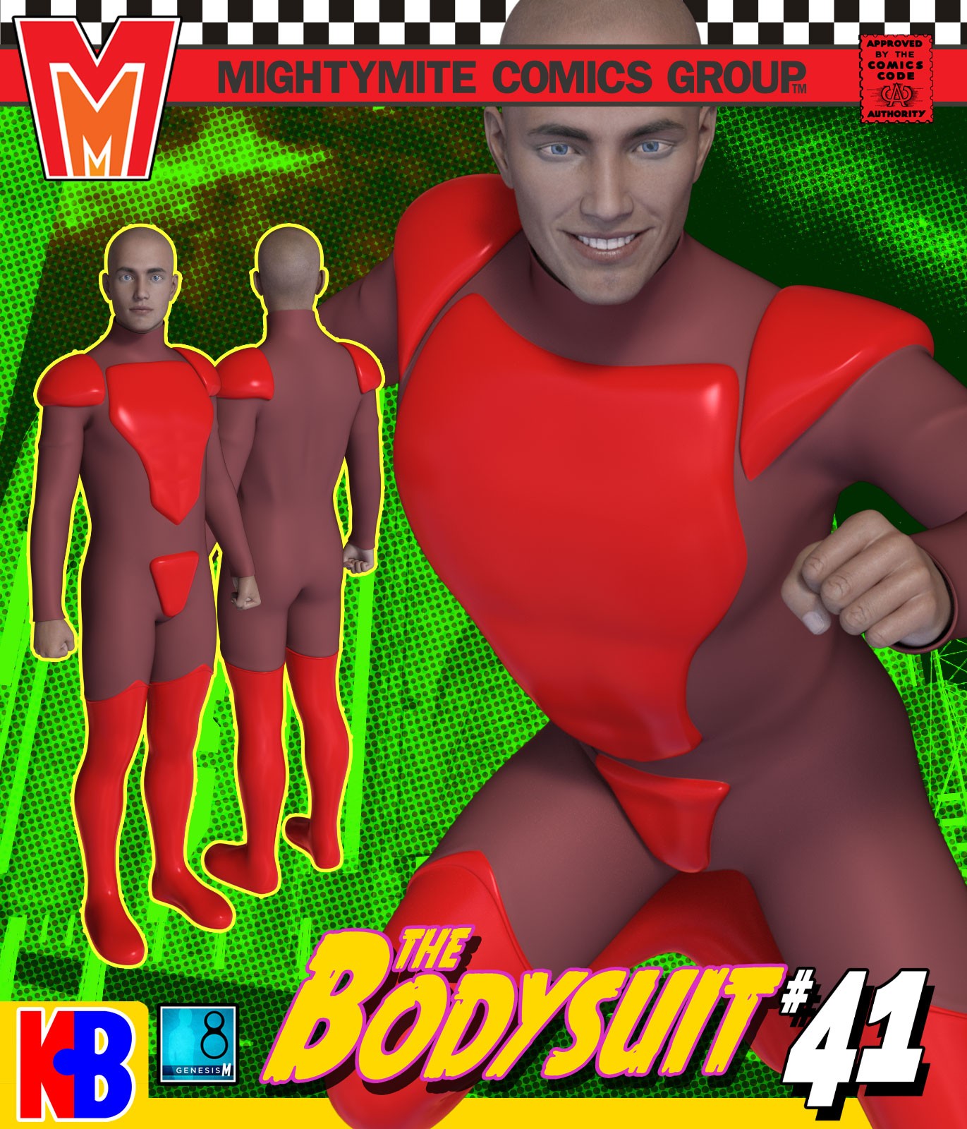 Bodysuit 041 MMKBG8M by: MightyMite, 3D Models by Daz 3D