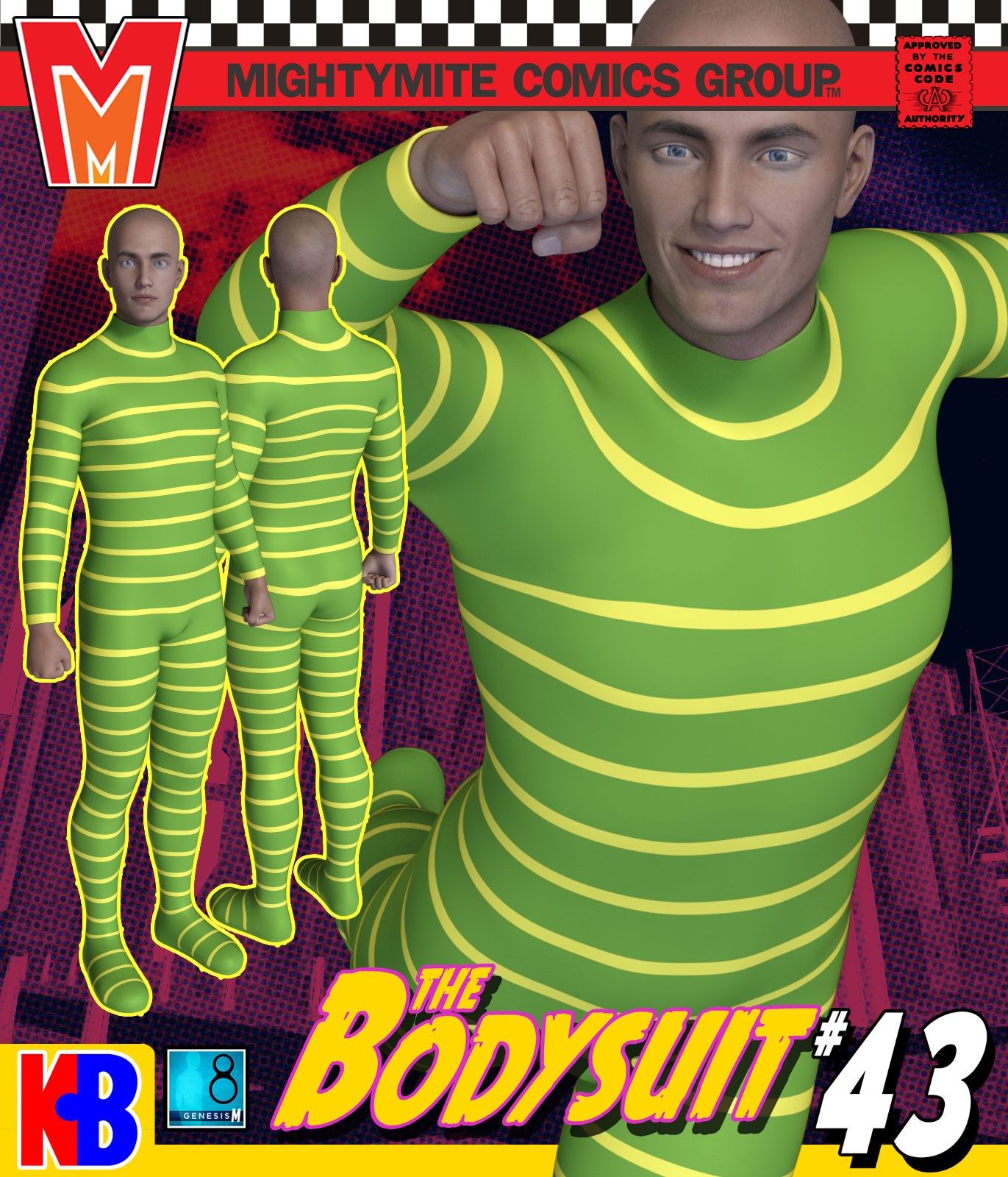 Bodysuit 043 MMKBG8M by: MightyMite, 3D Models by Daz 3D