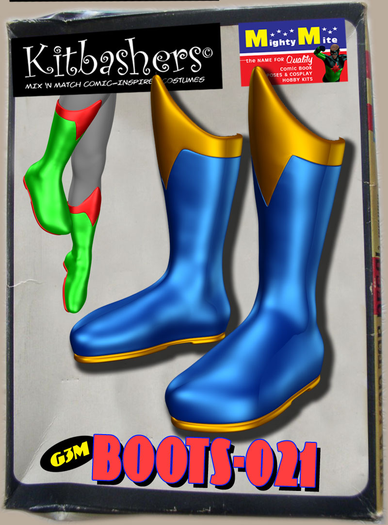 Boots 021 MMKBG3M by: MightyMite, 3D Models by Daz 3D