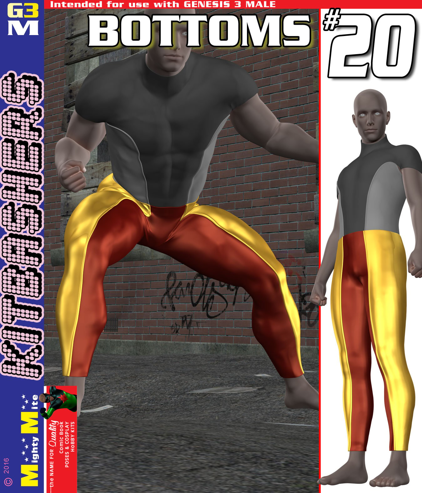 Bottoms 020 MMKBG3M by: MightyMite, 3D Models by Daz 3D
