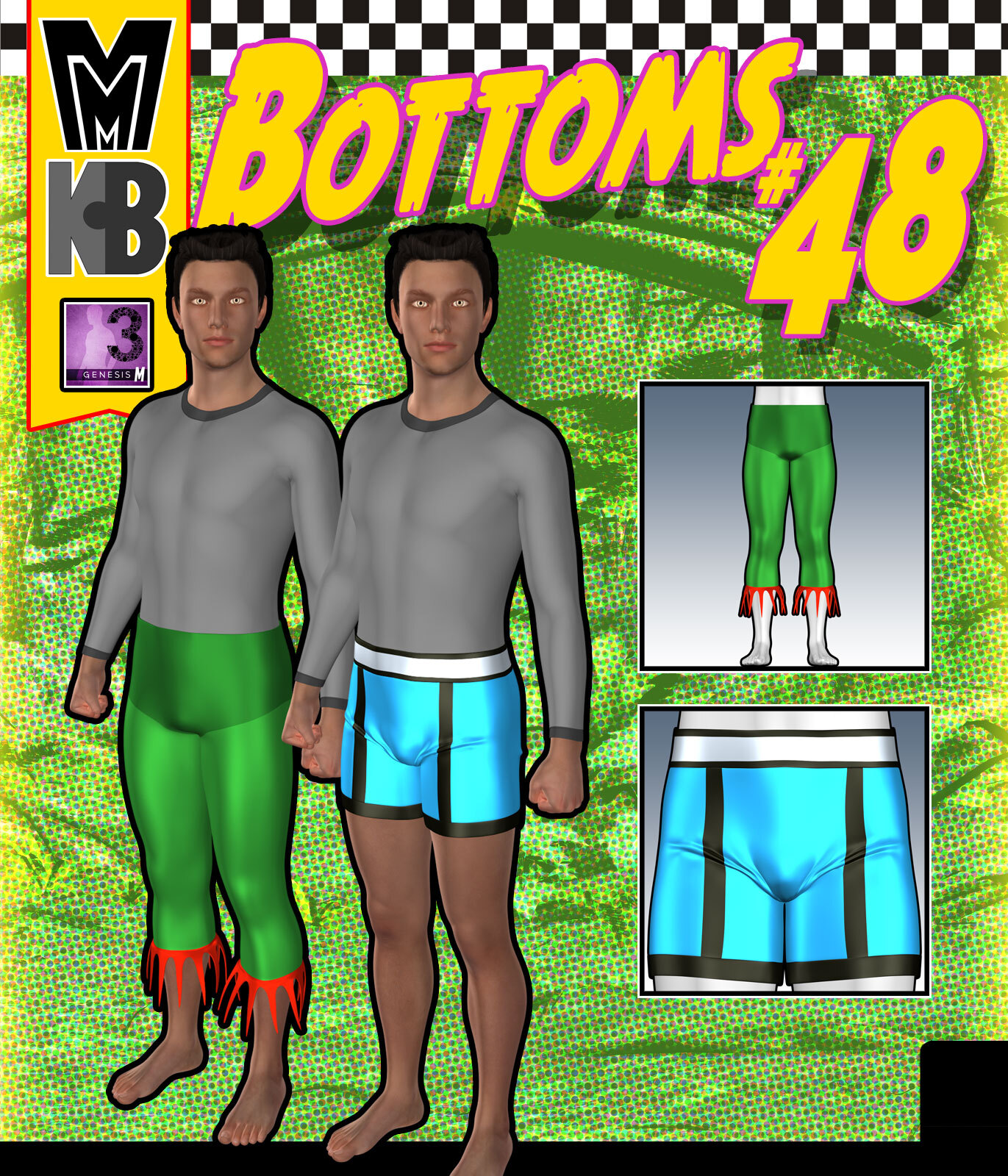 Bottoms 048 MMKBG3M by: MightyMite, 3D Models by Daz 3D