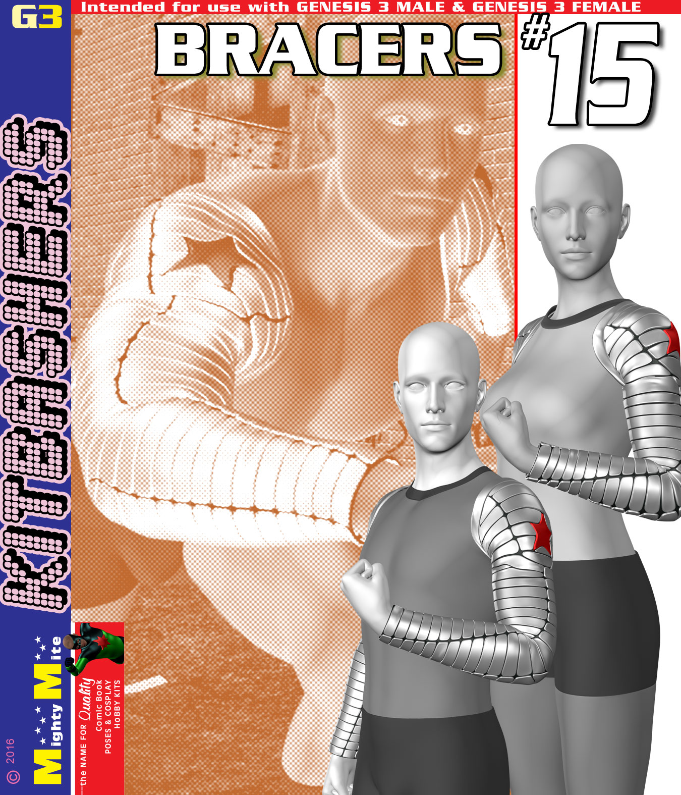 Bracers 015 MMKBG3 by: MightyMite, 3D Models by Daz 3D