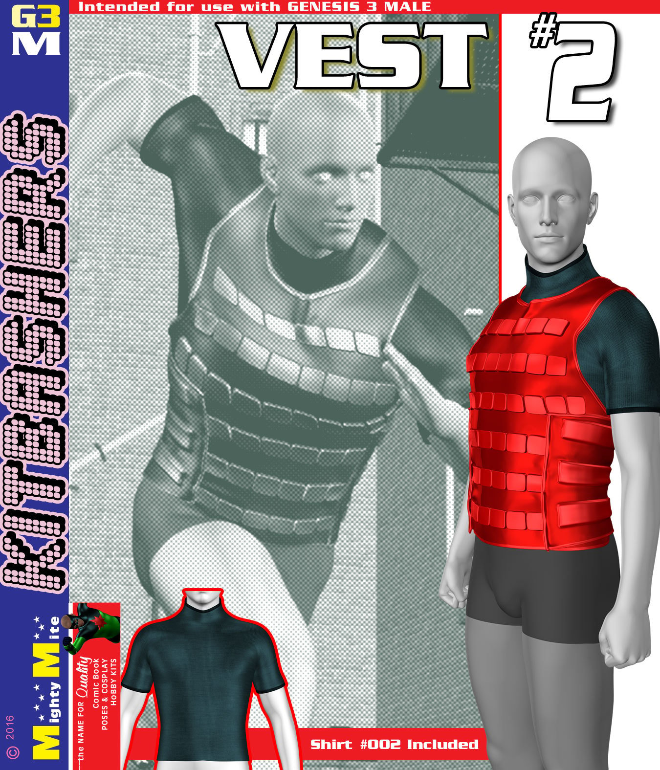Vest 002 MMKBG3M by: MightyMite, 3D Models by Daz 3D