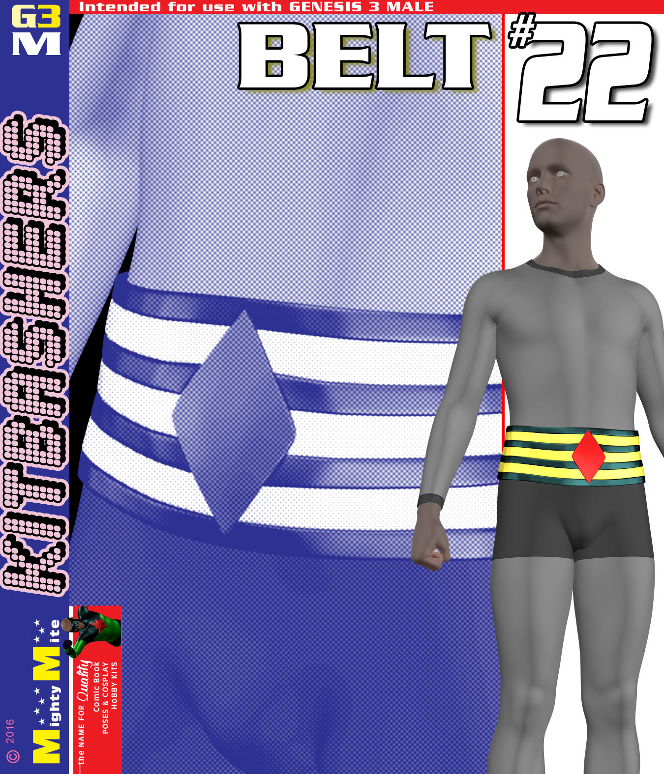 Belt 022 MMKBG3M by: MightyMite, 3D Models by Daz 3D