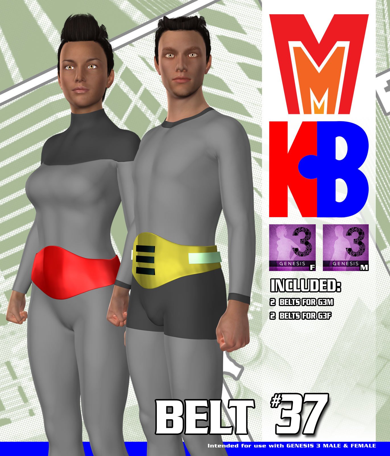 Belt 037 MMKBG3 by: MightyMite, 3D Models by Daz 3D