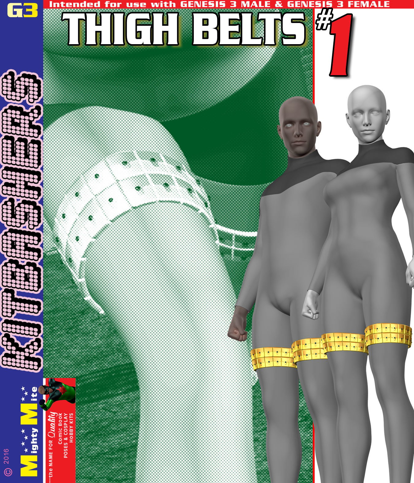 Thigh Belts 001 MMKBG3 by: MightyMite, 3D Models by Daz 3D