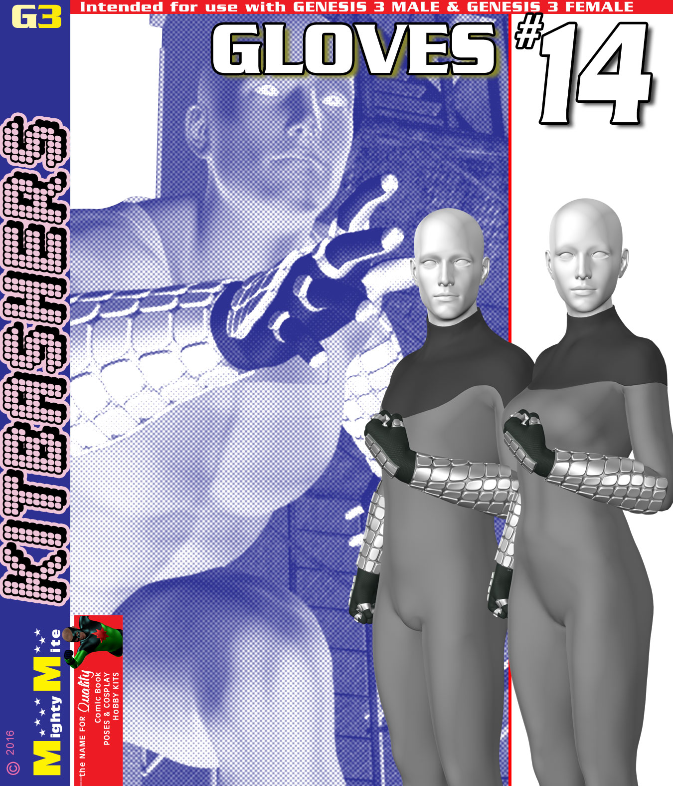 Gloves 014 MMKBG3 by: MightyMite, 3D Models by Daz 3D