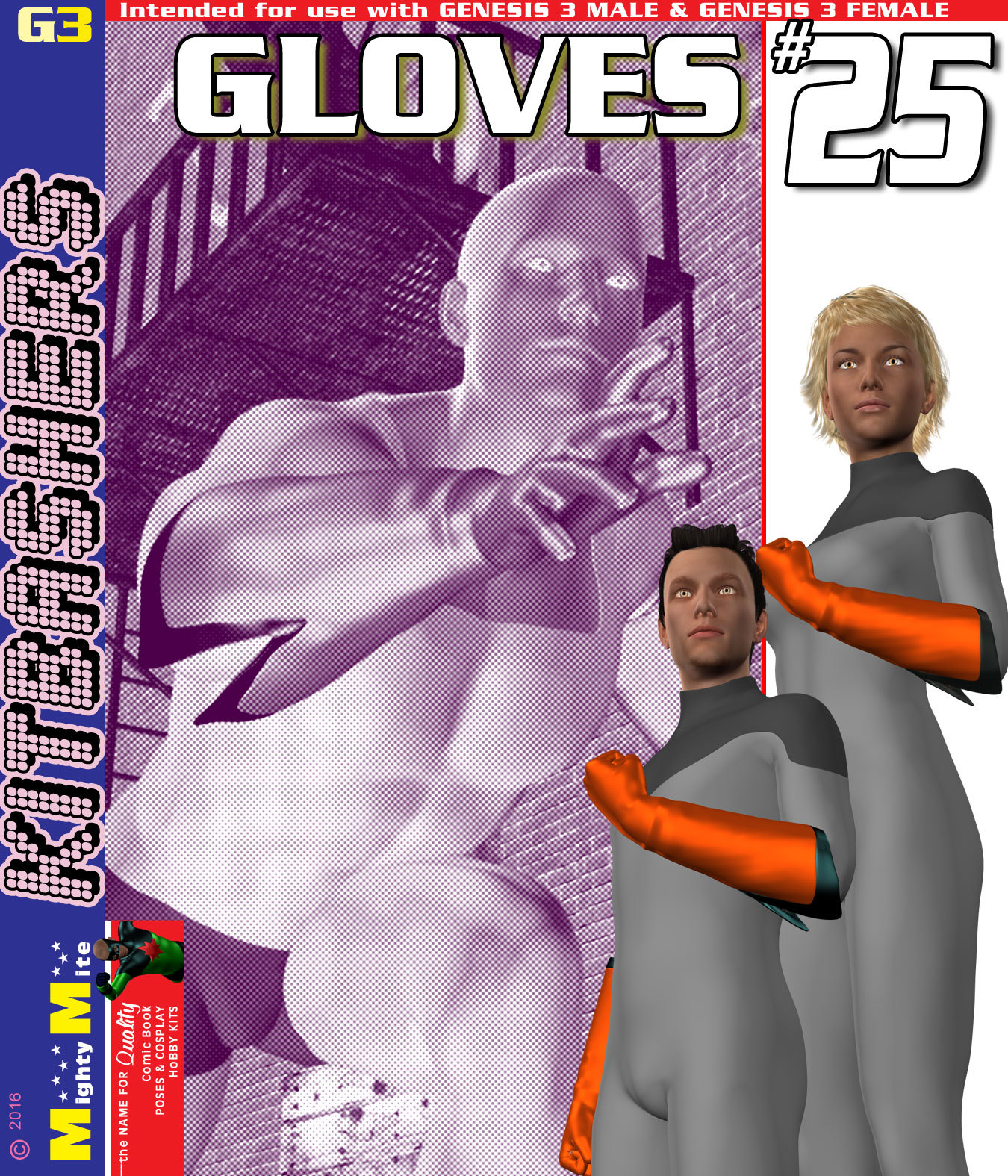Gloves 025 MMKBG3 by: MightyMite, 3D Models by Daz 3D