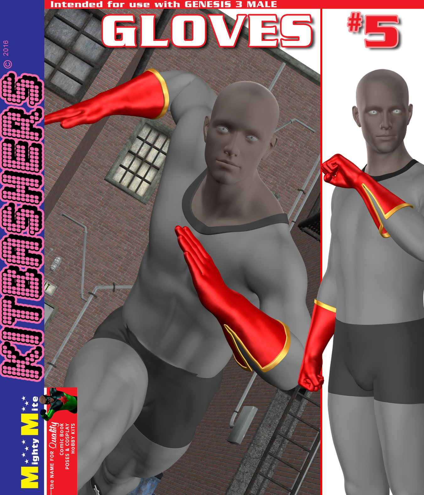 Gloves 005 MMKBG3M by: MightyMite, 3D Models by Daz 3D
